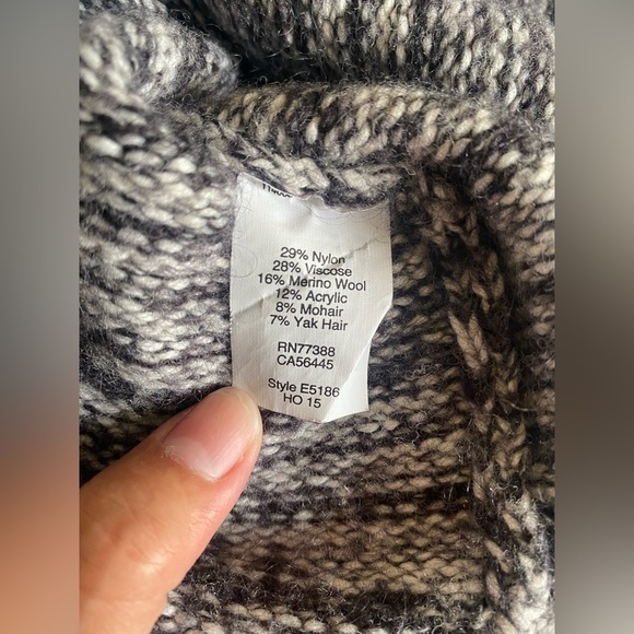 Madewell Threadmix Boatneck Black White Sweater - Picture 5 of 5